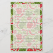 Helles Muster vom Frischgemüse Briefpapier (Vorderseite)