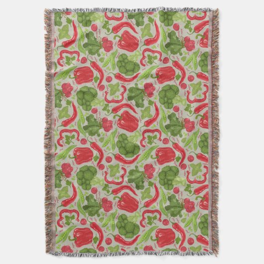 Helles Muster vom Frischgemüse Decke (Vorderseite Vertikal)