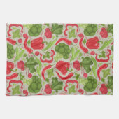 Helles Muster vom Frischgemüse Geschirrtuch (Horizontal)