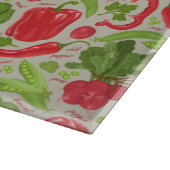 Helles Muster vom Frischgemüse Schneidebrett (Ecke)