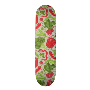 Helles Muster vom Frischgemüse Skateboard