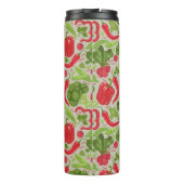 Helles Muster vom Frischgemüse Thermosbecher (Rückseite)