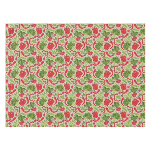 Helles Muster vom Frischgemüse Tischdecke (Vorderseite (Horizontal))