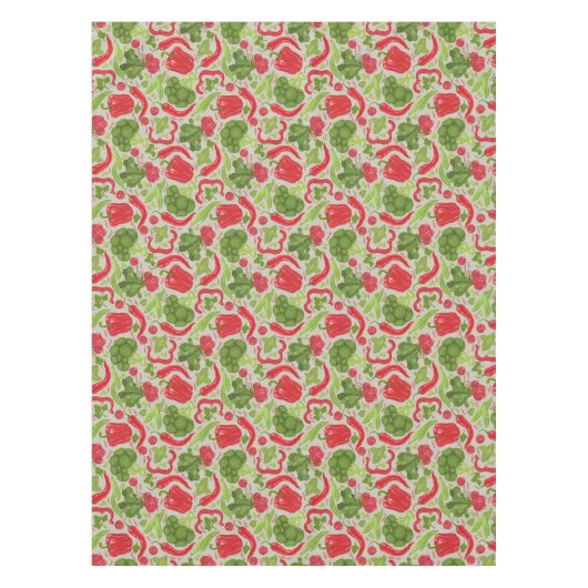 Helles Muster vom Frischgemüse Tischdecke (Vorderseite)