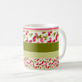 Helles Muster von mehrfarbigen Streifen Kaffeetasse (VorderseiteRechts)