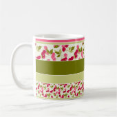 Helles Muster von mehrfarbigen Streifen Kaffeetasse (Links)