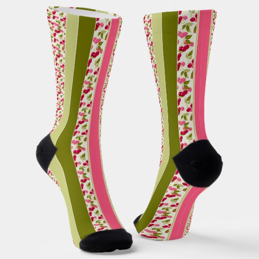 Helles Muster von mehrfarbigen Streifen Socken (Gewinkelt)