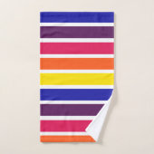 Helles mutiges buntes Streifen-Bad-Tuch-Set Badhandtuch Set (Handtuch)