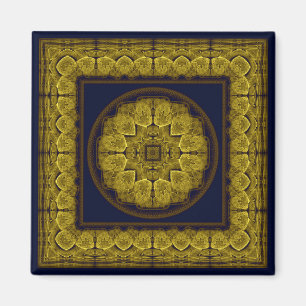 Helles mystisches orientalisches Fraktal Magnet