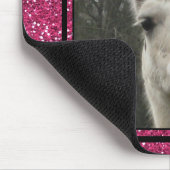 Helles n-Funkelnlama im Pink Mousepad (Ecke)