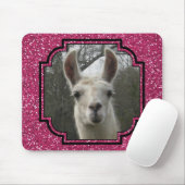 Helles n-Funkelnlama im Pink Mousepad (Mit Mouse)