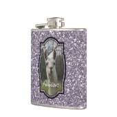 Helles n-Funkelnlama in Smokey Lavendel Flachmann (Links)