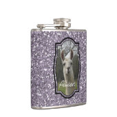 Helles n-Funkelnlama in Smokey Lavendel Flachmann (Rechts)