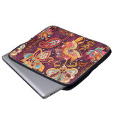 Helles, nahtloses Muster im Paisley-Stil. Bunt Laptopschutzhülle (Vorne Knopf)