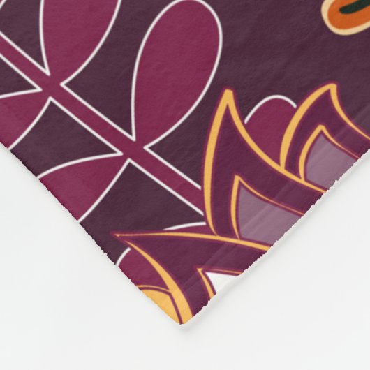 Helles, nahtloses Muster im Paisley-Stil. farbenfr Fleecedecke (Ecke)