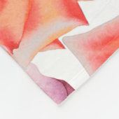 Helles, nahtloses Muster mit Blume. Rose. Wasser Fleecedecke (Ecke)