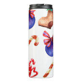 Helles, nahtloses New Year's Muster von Bonbons, b Thermosbecher (Rückseite)