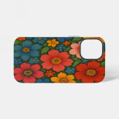 Helles nahtloses Wildblumenmuster  iPhone Hülle (Rückseite (Horizontal))