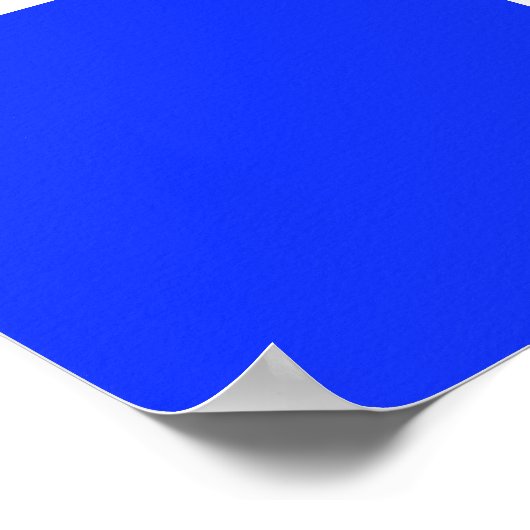 Helles Neon Blue Background auf einem Poster (Ecke)
