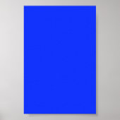 Helles Neon Blue Background auf einem Poster (Vorne)