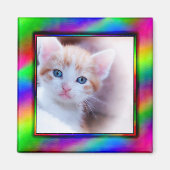 Helles Neon Foto Frame Magnet (Vorne)