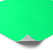 Helles Neon Green Background auf einem Poster (Ecke)