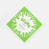 Helles Neon-Grün-Schleim-Party Serviette (Ecke)