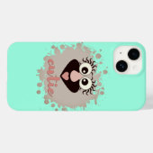 Helles Neon mit dem Bild eines Gnoms Case-Mate iPhone Hülle (Rückseite (Horizontal))