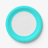 Helles Neon Pappteller (Vorderseite)