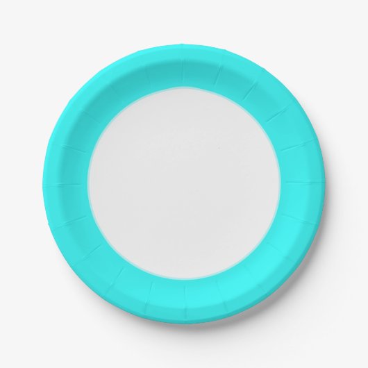 Helles Neon Pappteller (Vorderseite)