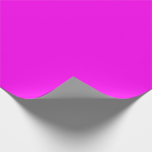 Helles Neon Pink Geschenkpapier (Ecke)
