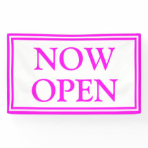 Helles Neon Pink White Business jetzt eröffnet