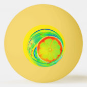 Helles Neon Psychedelic Citrus Anpassbar Tischtennisball (Vorderseite)