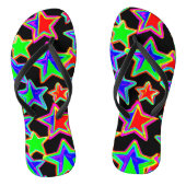 Helles Neon Starlight Muster Badesandalen (Fußbett)