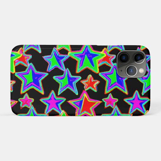 Helles Neon Starlight Muster Case-Mate iPhone Hülle (Rückseite (Horizontal))