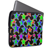 Helles Neon Starlight Muster Laptopschutzhülle (Vorne Rechts)
