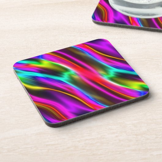 Helles Neon Untersetzer Set (Linke Seite)