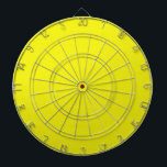 Helles Neon Yellow Dart Board Dartscheibe<br><div class="desc">Dart Board mit leuchtend neongelbem Hintergrund für Ihren Text oder Bilder bereit.</div>