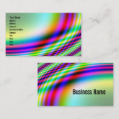 Helles Neonfarben-Design Visitenkarte (Vorne/Hinten)
