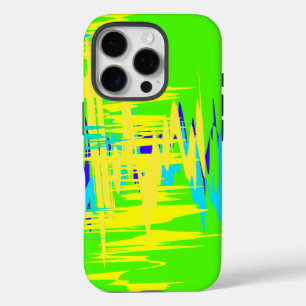 Helles, neonfarbenes Muster iPhone 16 Pro Hülle