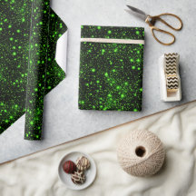 Helles Neongrün Elektrisches Schwarz Glitter-Muste