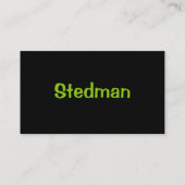 Helles Neongrün Visitenkarte (Rückseite)