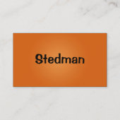 Helles Neongrünes und Orange Visitenkarte (Rückseite)