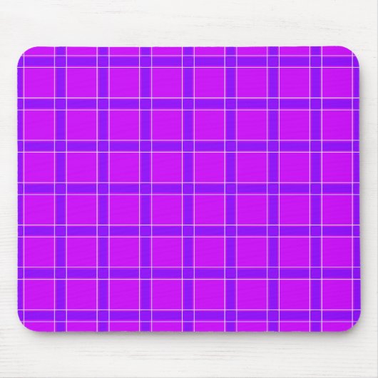 Helles Neonkraut kariertes Muster Throw Kissen Mousepad (Vorne)