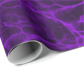 Helles Neonviolettes Flammendes Wasser Geschenkpapier (Rolleneckpunkt)