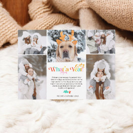 Helles Neues Jahr im Überblick 5 Foto Collage Grid Feiertagskarte