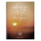 Helles New Year Foto für Notebook mit eigener Mark Notizblock (Vorderseite)