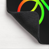 Helles Ombre Rainbow Bicycle Mousepad (Ecke)