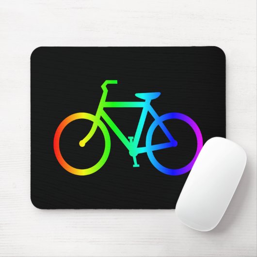 Helles Ombre Rainbow Bicycle Mousepad (Mit Mouse)
