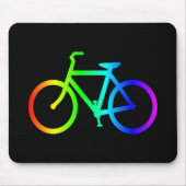 Helles Ombre Rainbow Bicycle Mousepad (Vorne)
